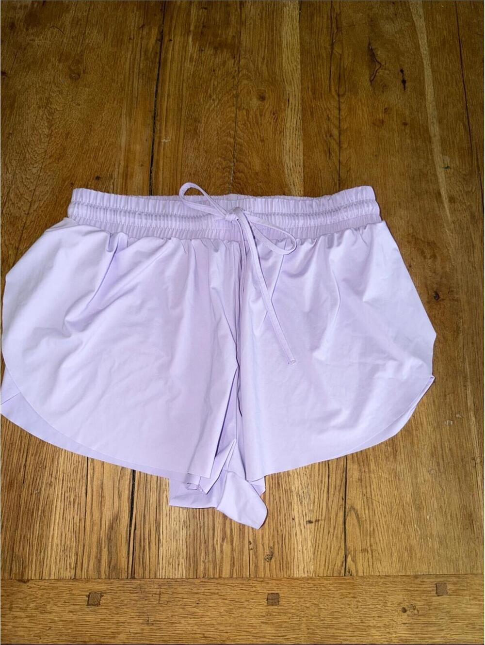 Ardene Shorts Women M Side Slits Run Active Athletic Lilac
